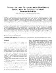 PDF) Status of the Lower Sacramento Valley Flood-Control System within the  Context of Its Natural Geomorphic Setting