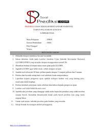 Maybe you would like to learn more about one of these? Soal Usbn Ppkn Sma