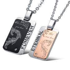 Pin On Couples Necklaces Set For 2