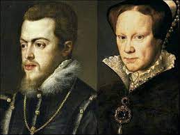 King Philip Ii Of Spain And His Second Wife Queen Mary I Of England