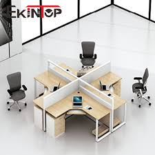 Don't forget to purchase a chair mat, so you can move freely. Foshan Furniture Office Computer Table Design 4 Seat Office Workstation Cubicle View 4 Seat Office Workstation Cubicle Ekintop Product Details From Guangdong Esun Furniture Technology Company Limited On Alibaba Com