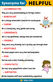 Another Word For Helpful 100 Synonyms For Helpful With Examples 7esl Essay Writing Skills Good Vocabulary Words English Vocabulary Words
