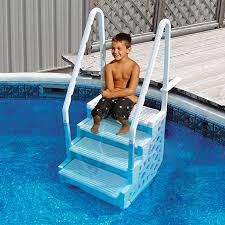 Amazon Com Blue Wave Simple Step 32 5 In Step For Above Ground Pools Home Kitchen In 2020 In Ground Pools Pool Steps Above Ground Swimming Pools