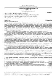 Prima zi de bac, primul elev eliminat in timis! Barem Corectare Rezolvare Subiecte Bac Limba RomanÄƒ Edu Ro Bacalaureat 2019