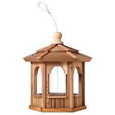 Bird Feeder Pole System Lowes All Things Cedar Natural Cedar Tube Bird Feeder Bf12 In 2020 Gazebo Bird Feeder Bird Feeders Diy Bird Feeder