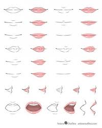 63 Ideas Drawing Lips Expressions Manga Mouth Lips Drawing Anime Drawings Tutorials