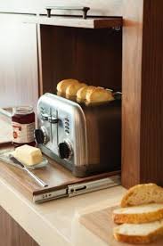 The Sliding Drawer In The Appliance Garage Makes Things Much Easy To Set Up And Put Away Kitchen Design Small Clever Kitchen Ideas Small Kitchen