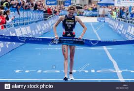 Cassandre laure beaugrand on instagram: Hamburg Germany 14th July 2018 Cassandre Beaugrand Of France C Winner Of The Women S Triathlon In Hamburg Is Sprayed With Beer By Laura Lindemann L 2nd Of Germany And Katie Zaferes R 3rd