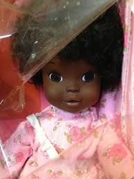 NIB SHINDANA Hug N Hold Dreamy Dee Bee African American Black  Doll-1969-Blanket
