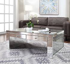 Bedroom, living room, dining room, kitchen, office, outdoor Acme Noralie Coffee Table In Mirrored Faux Diamonds Walmart Com Coffee Table Living Room Table Sets Coffee Table With Storage