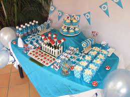 Did you scroll all this way to get facts about smurf baby shower? Smurfs Birthday Party Ideas Photo 51 Of 61 Birthday Party Themes 3rd Birthday Party For Boy Smurfs Party