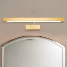 Post Modern Bathroom Vanity Light Antique Brass 9w 16w Led Warm White Arc Arm Adjustable Linear Wall Lighting For Bathroom Mirror Bedside Beautifulhalo Com
