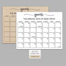 guess baby birthday calendar baby due date calendar poster