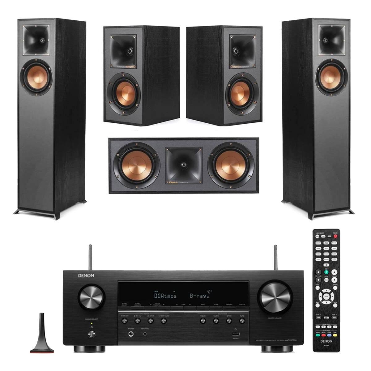 Klipsch Reference 5.0 Home Theater System with Denon AVR-S670H 5.2-CH Receiver
