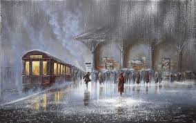 Jeff Rowland 1964 Romantic Painter Of Rain Painting Wallpaper Cross Paintings Painting