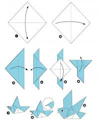 Bentuk anyaman kertas sederhana hewan : 5 Cara Membuat Origami Burung Sederhana Popmama Com