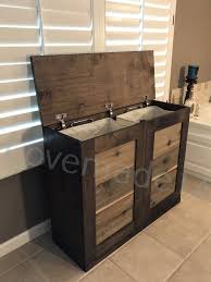 Free Ship Laundry Hamper Wood Laundry Hamper D Lau Esp Etsy Wood Laundry Hamper Laundry In Bathroom Bathroom Design Wood