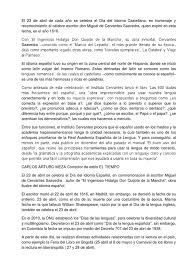 Pero, ¿cuál es el posteriormente, consiguió hacerse emperador y detuvo las persecuciones en contra de los cristianos. El 23 De Abril De Cada Ano Se Celebra El Dia Del Idioma Castellano Miguel De Cervantes Verbo