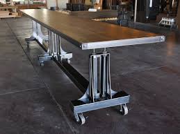 Post Industrial Table Vintage Industrial Furniture Industrial Table Industrial Table Base