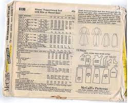 Mccalls Pattern 6199 Suit 1960s Jacket And Skirt Size 16