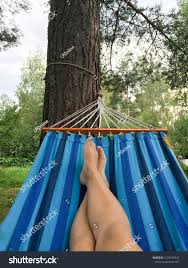 Young Womanlaying Hammock Pov Naked Legs Stock Photo 1323163925 |  Shutterstock