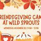 Friendsgiving Mini Camp at Wild Sprouts event image