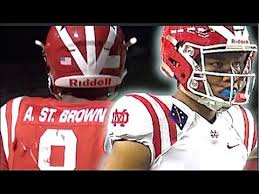 Brown (born october 24, 1999) is an american football wide receiver who played college football for the usc trojans. 1 Wr In The Nation Amon Ra St Brown Mater Dei Ca Doing Work 2017 Youtube