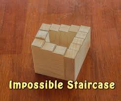 Nothing makes sense, it's all lines, black and white and the pieces are all cut the same way. Impossible Staircase 10 Steps With Pictures Instructables