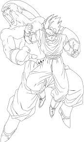 You can print or color them 1280x1024 dragon ball z goku vs vegeta coloring pages. Dragon Ball Z Coloring Pages Buu Lineart19 Gohan Vs Majin Buu By Coloring Home