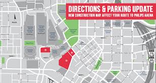 new interactive parking map state farm arena