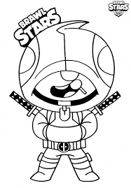 Coloring pages the character of leon from the popular game brawl stars. Awesome Leon Brawl Stars Coloring Page Free Printable Coloring Pages For Kids