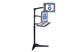 Levo Essential Tablet Floor Stand With Usb Charging Black At Bookholder Com Tablet Stand Book Holders Tablet
