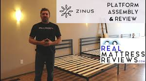 Get it on amazon here. Zinus Platform Review Assembly Youtube