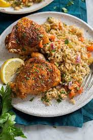 Baked Chicken And Rice Recipe Yummly Recipe In 2021 Flavorful Recipes Cooking Classy One Pot Meals