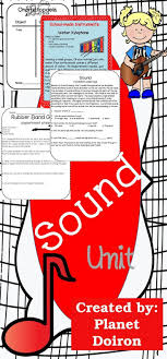 Elementary Physical Science Sound Unit With Word Wall Words Experiments Graphic Organizers Guided Notes Elementary Physical Science Physical Science Science