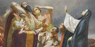 Una bella immagine del signore gesu' che ascende al cielo, osservato dai suoi. Perche Oggi Si Festeggia L Ascensione Il Post