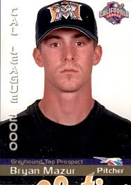 2000 California League Prospects Grandstand 18 Bryan Mazur Elizabethtown NC  Card