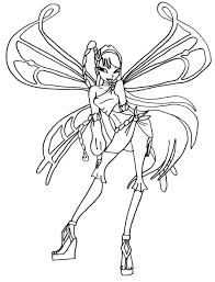 Winx Ausmalbilder Enchantix Sketches Coloring Pages Color