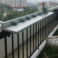 It can be easily removed and mounted and, because it can such a versatile design, you can use it in a variety of ways. Balcony Railing Hanging Table Bar Table Home Function Hanging Solid Wood Tea T Shopee Malaysia