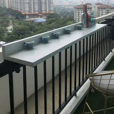 These rails are then connected to each other by a stretcher running the length of the table. Balcony Railing Hanging Table Bar Table Home Function Hanging Solid Wood Tea T Shopee Malaysia