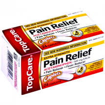 Contactless delivery and your first delivery is free! Lueken S Village Foods Top Care Extra Strength Acetaminophen Pain Relief Caplets 500 Mg 24 Ct