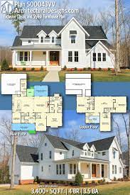 Plan 500043vv Exclusive Classic And Stylish Farmhouse Plan Farmhouse Plans House Plans Farmhouse Farmhouse Style House Plans