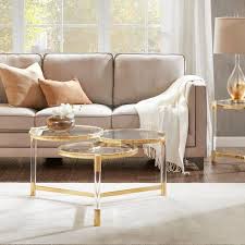 Our extensive catalogue of coffee tables ranges from polished wood to glass. Madison Park Bartow Gold Coffee Table On Sale Overstock 22538840