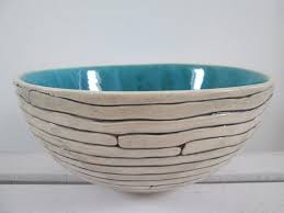 Turquoise Bowl Large Ceramic Bowl Turquoise Bowl Ceramic Etsy Pottery Handbuilding Ceramic Pottery Pottery