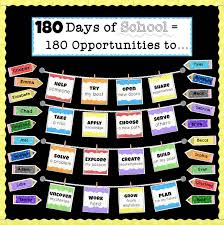 Bulletin Board Kit 180 Days Of School Opportunities Inspirational Bulletin Boards Teacher Bulletin Boards Motivational Bulletin Boards