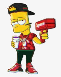 We have an extensive collection of amazing background images carefully chosen by our community. Bart Simpson Simpsons Cartoon Aesthetic Black Bart Simpson Supreme Hd Png Download Kindpng