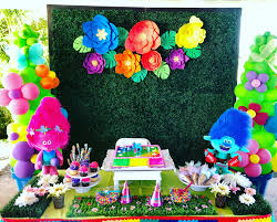 Trolls Birthday Party Cake Table Decor Trolls Birthday Party Cake Trolls Birthday Trolls Birthday Party