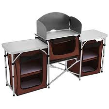 Camping Kitchen With Sink Happybuy Portable Camping Kitchen Table Multifunctional Camping Camping Kitchen Table Outdoor Cooking Table Outdoor Camping Kitchen