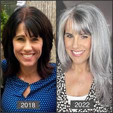 I'm 47 and do not care that my hair is completely silver!!!