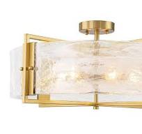 Modern Entryway 6-Light Glazed Glass Drum Semi-flush Mount ...